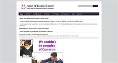 Desktop Screenshot of annemcdonaldcentre.org.au